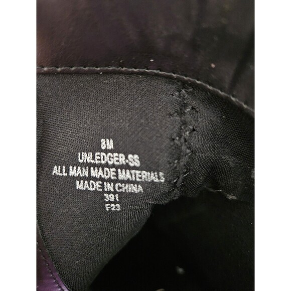 Unisa Womens Black Ankle Boots Unledger Size 8 Zip Sides - Picture 5 of 8